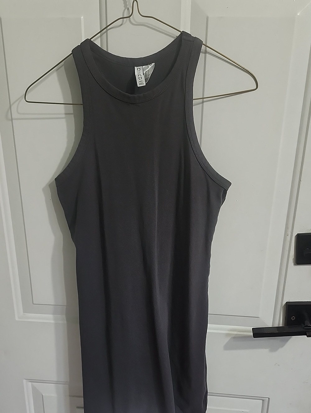 H&M Mini Dress in Charcoal Gray